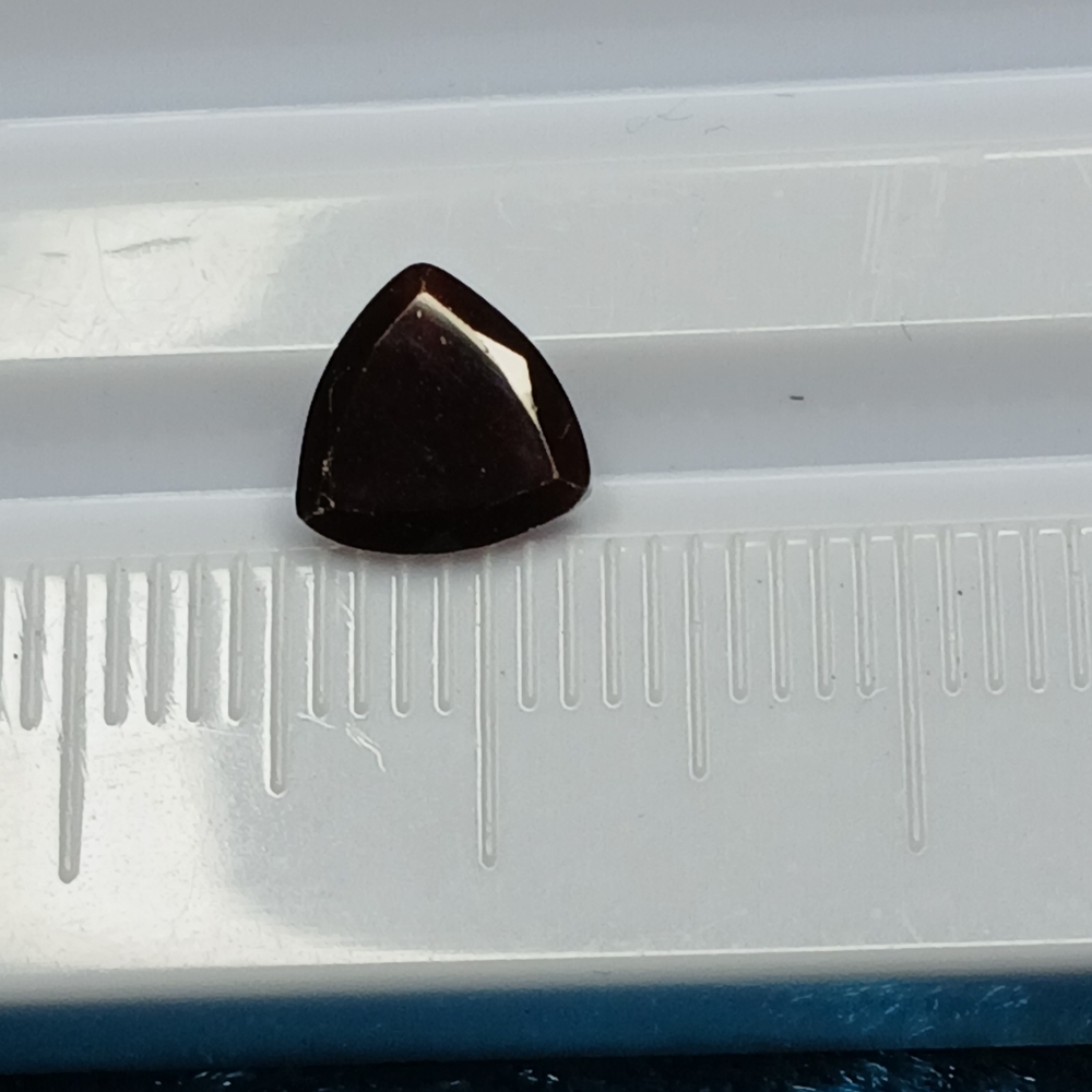 Deep Red Garnet Trillion Cut Gemstone 7mm